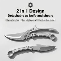 Hearth & Blade Tactical Outdoor Shears | Detachable 2-in-1 Survival Knife