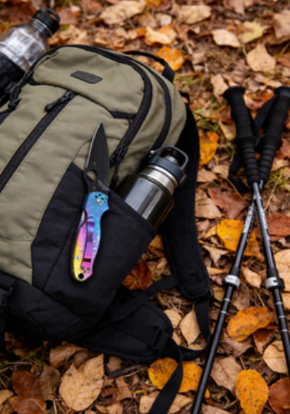 Iridescent Handle Folding Knife Portable Stainless Steel Pocket Knife M390 Blade Daily EDC Outdoor Package Opener Tool