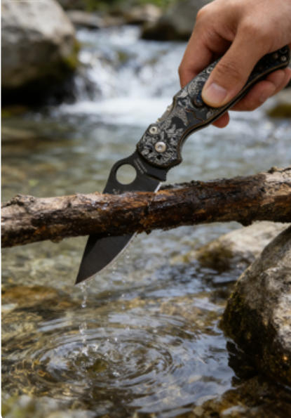 Snake Pattern Handle Folding Knife Portable Stainless Steel Pocket Knife Daily EDC Outdoor Package Opener Sharp Folding Pocket Knife