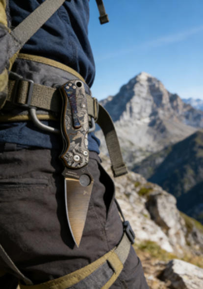 Snake Pattern Handle Folding Knife Portable Stainless Steel Pocket Knife Daily EDC Outdoor Package Opener Sharp Folding Pocket Knife