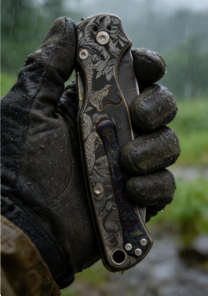 Snake Pattern Handle Folding Knife Portable Stainless Steel Pocket Knife Daily EDC Outdoor Package Opener Sharp Folding Pocket Knife