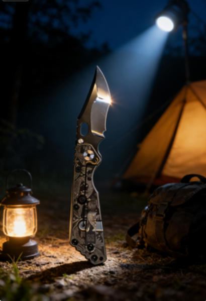 Large Snake Pattern Handle Folding Knife Portable Stainless Steel Pocket Knife Outdoor EDC Package Opener Sharp Folding Blade