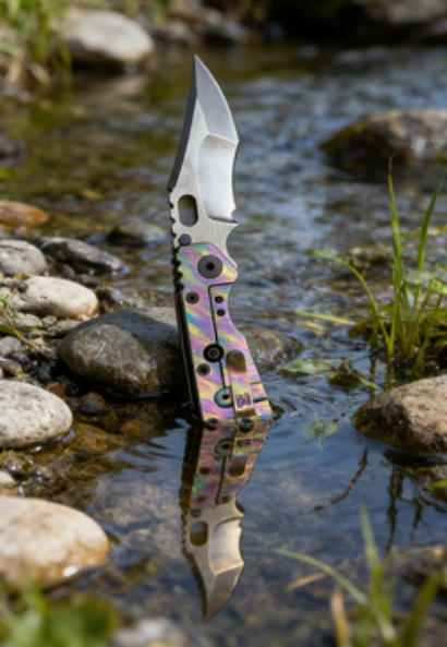 Large Colored Handle Folding Knife Portable Stainless Steel Pocket Knife Outdoor EDC Package Opener Sharp Brushed Blade Folding Knife