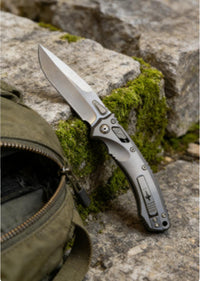 Plain Handle Folding Knife Portable Stainless Steel Pocket Knife Outdoor EDC Package Opener Sharp Brushed Blade Folding Knife
