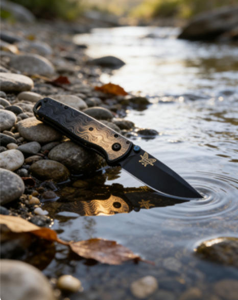 Wave Pattern Handle Folding Knife Portable Stainless Steel Pocket Knife Daily EDC Outdoor Package Opener Sharp Folding Pocket Knife