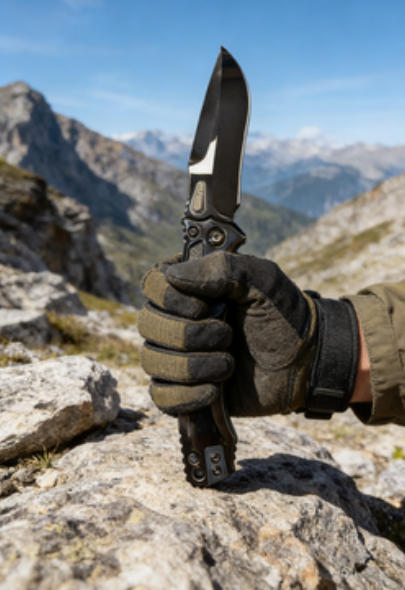 Mirror Handle Folding Knife Portable Stainless Steel Pocket Knife Daily EDC Outdoor Package Opener Sharp Folding Pocket Knife