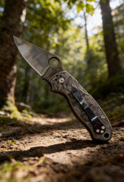 Snake Pattern Handle Folding Knife Portable Stainless Steel Pocket Knife Daily EDC Outdoor Package Opener Sharp Folding Pocket Knife