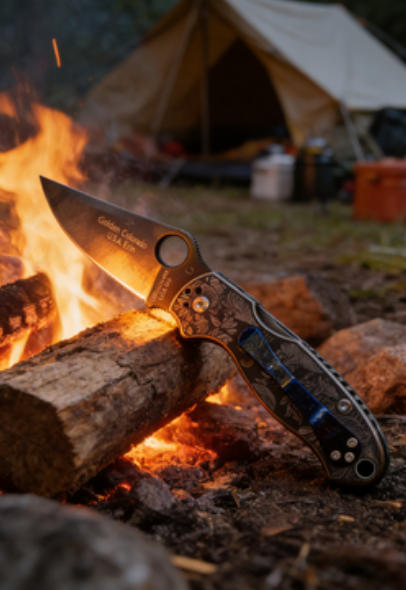 Snake Pattern Handle Folding Knife Portable Stainless Steel Pocket Knife Daily EDC Outdoor Package Opener Sharp Folding Pocket Knife