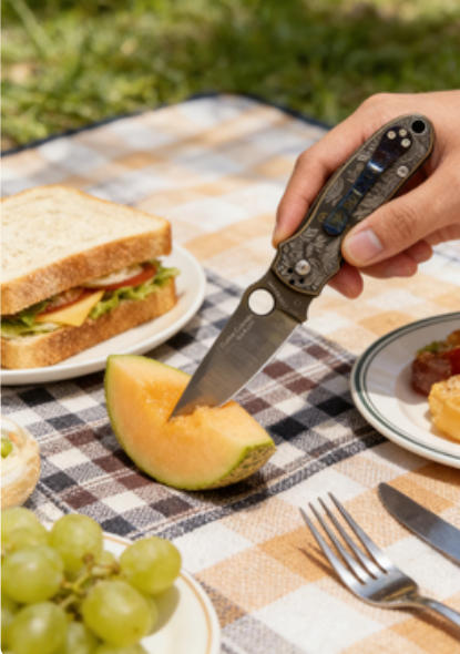 Snake Pattern Handle Folding Knife Portable Stainless Steel Pocket Knife Daily EDC Outdoor Package Opener Sharp Folding Pocket Knife