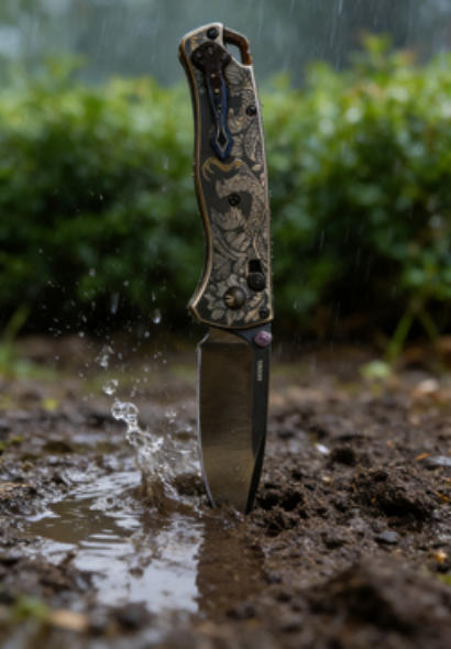 Snake Pattern Handle Folding Knife Portable Stainless Steel Pocket Knife Daily EDC Outdoor Package Opener Sandblasted Blade Sharp Folding Knife