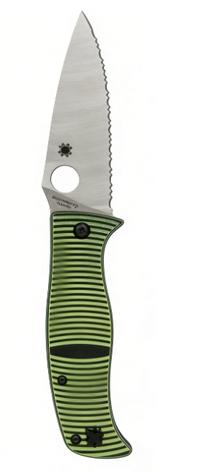 8cr14 Stainless Steel Folding Pocket Knife with G10 Handle - 9.8cm Drop Point Full Edge/Serrated Blade EDC Outdoor Tool