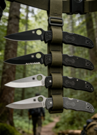 4-Piece 8cr14 Stainless Steel Folding Pocket Knife Set with Fiberglass Handle - EDC and Outdoor Cutting Tools