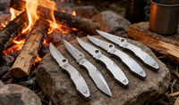 3 Styles 8cr14 Stainless Steel Folding Pocket Knife Set - Versatile EDC and Outdoor Cutting Tools