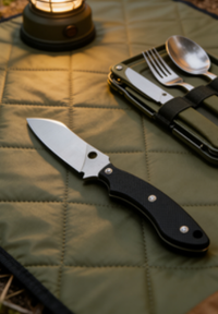 2-Piece 8cr14 Stainless Steel Fixed Blade Knife with G10 Handle - Compact EDC and Outdoor Cutting Tool