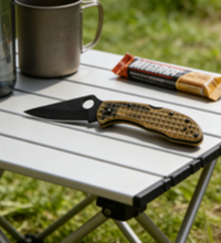 8cr14 Stainless Steel Folding Pocket Knife with PEI Handle - EDC and Outdoor Cutting Tool