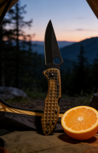 8cr14 Stainless Steel Folding Pocket Knife with PEI Handle - EDC and Outdoor Cutting Tool